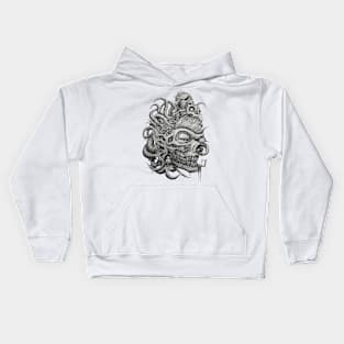 the skull is completely confused Kids Hoodie